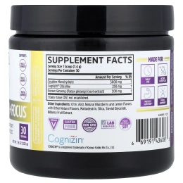 Zhou Nutrition, креатин для успокоения и концентрации, со вкусом ежевики и лимона, 222 г (7,8 унции)
