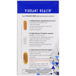 Vibrant Health, Trilogy Men, Daily Power Packs, версия 2.0, 30 пакетиков