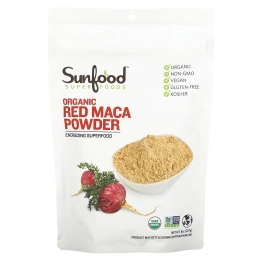 Sunfood, Порошок из необработанной органической красной маки, 227 г (8 унций)