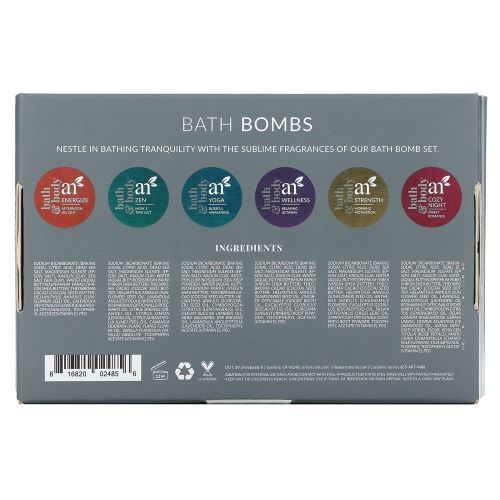 Artnaturals, Бомбочки для ванны, 6 бомбочек, 4 унц. (113 г) каждая