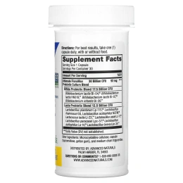 Advanced Naturals, Ultimate FloraMax, Daily Care, 30 Billion Live Cultures, 30 Vegetable Capsules