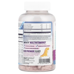 KAL, MultiSaurus, витамины и минералы, ягодное ассорти, 90 жевательных таблеток