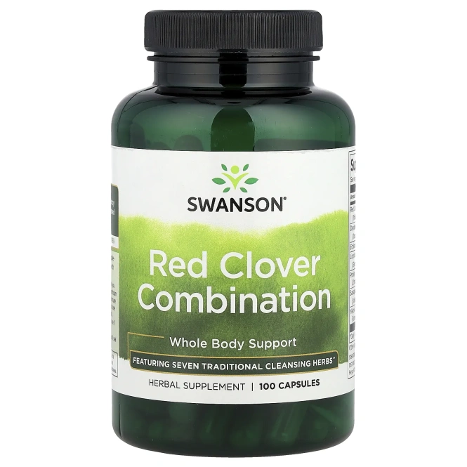 Swanson, Красный клевер, 100 капсул
