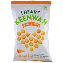 I Heart Keenwah, Шарики с киноа, Зрелый чеддер, 3 унции (85 г)