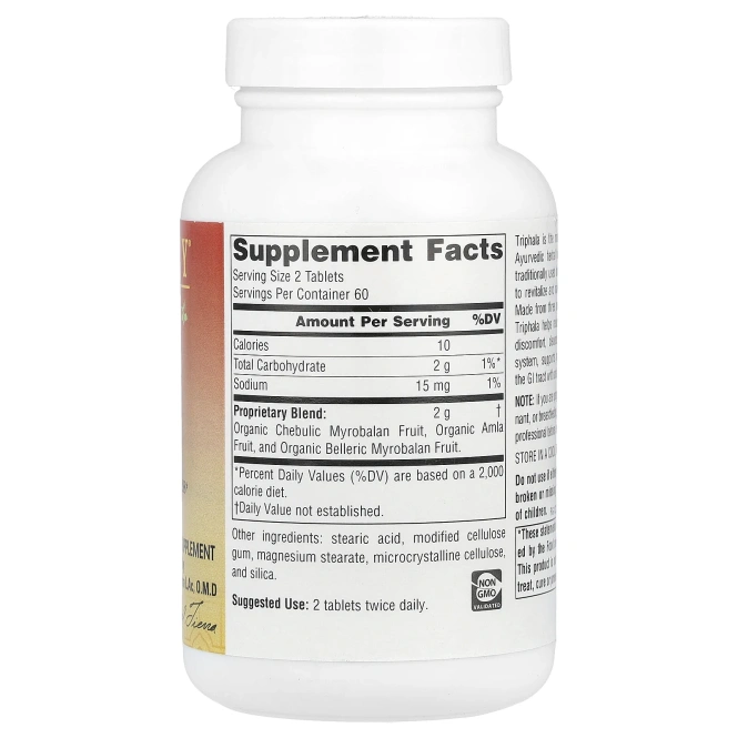 Planetary Herbals Ayurvedics Triphala Gold 1000 mg, 120 tablets