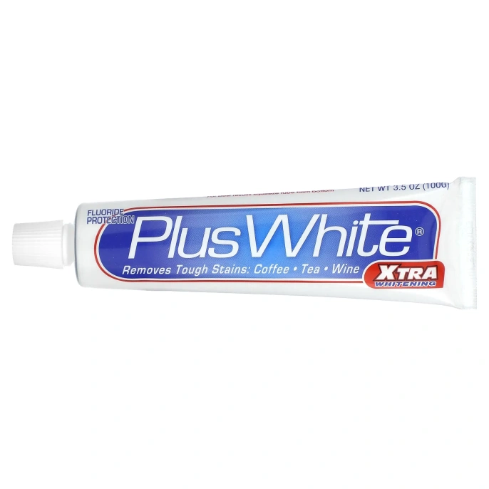 Plus White, Отбеливающая паста Экстра Плюс, предотвращающая образование зубного камня, прохладный и свежий аромат мяты, 3,5 унции (100 г)