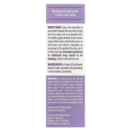 Nature's Truth, Эфирное масло, шариковые шарики для употребления, омолаживающая лаванда, 10 мл (0,33 жидк. унц.)