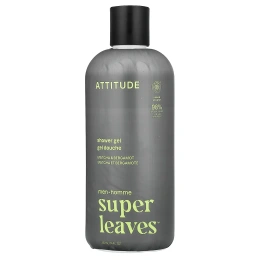 ATTITUDE, Super Leaves™, гель для душа, для мужчин, матча и бергамот, 415 мл (14 жидк. унций)