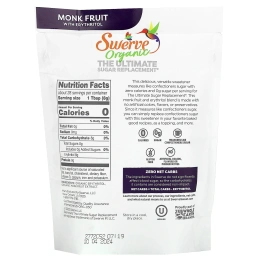 Swerve, The Ultimate Sugar, органический заменитель сахара, 227 г (8 унций)