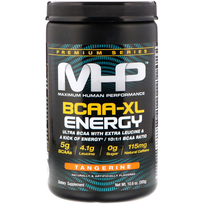 Maximum Human Performance, LLC, Премиальная серия, BCAA-XL, энергия, мандарин, 10,6 унций (300 г)