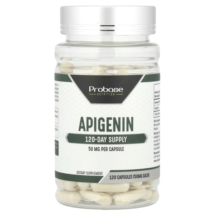 Probase Nutrition, Апигенин, 50 мг, 120 капсул
