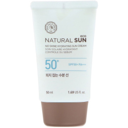 The Face Shop, Natural Sun Eco, увлажняющий солнцезащитный крем, без блеска, SPF50+ PA+++, 1,69 ж. унц. (50 мл)
