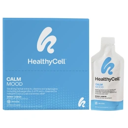 HealthyCell, Calm Mood, гель с ягодным вкусом и лимоном, 30 пакетиков по 25 мл (0,84 жидк. унции)