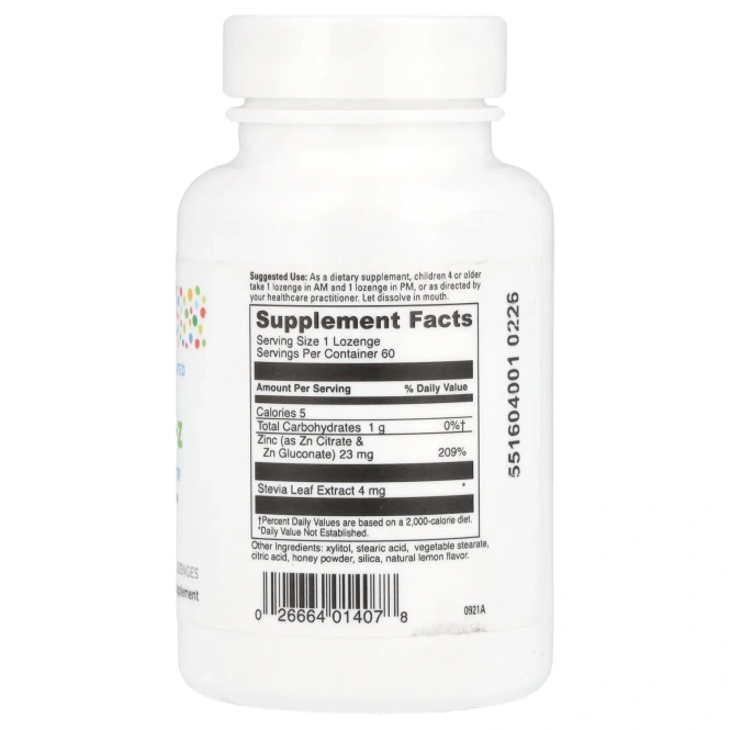 Little DaVinci, Immuni-Z, добавка для укрепления иммунитета, со вкусом натурального лимона, 60 пастилок