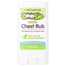 Boogie Wipes, Soothing Chest Rub, For Babies 3 Months & Older, Eucalyptus & Lavender, 0.49 oz (14 g)