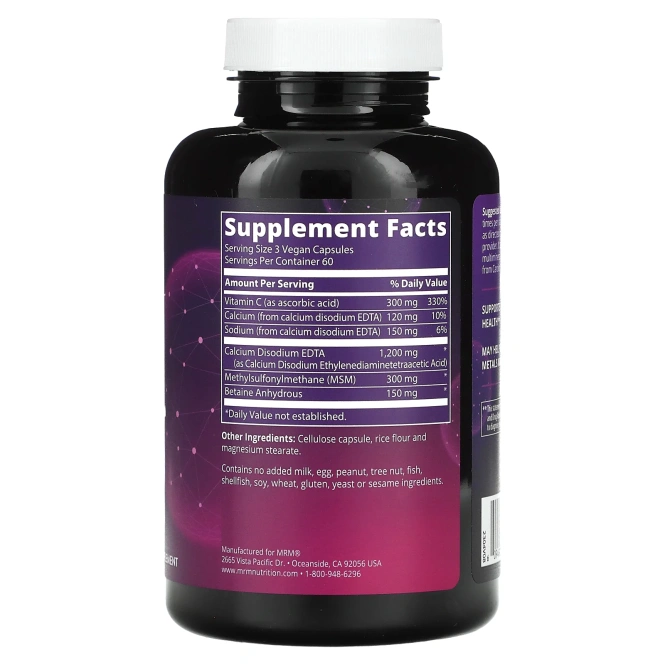 MRM, Кардио хелат с ЭДТА, 180 капсул в растительной оболочке