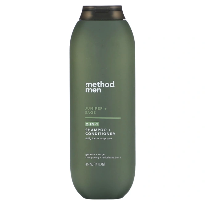 Method, Для мужчин, шампунь и кондиционер 2 в 1, можжевельник и шалфей, 414 мл (14 жидк. унц.)