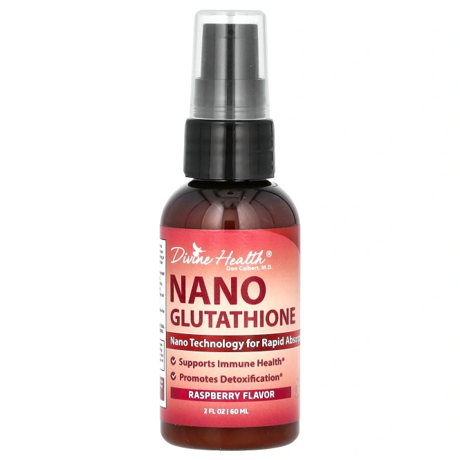 Divine Health, NANO глутатион, малина, 60 мл (2 жидк. унции)