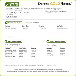 California Gold Nutrition, LactoBif® 5, пробиотики, 5 млрд КОЕ, 120 растительных капсул