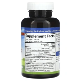 Carlson Labs, A & D, 25000 МЕ / 1000 МЕ, 250 капсул