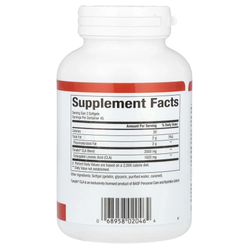 Natural Factors, CLA Tonalin, 1000 мг, 90 мягких таблеток