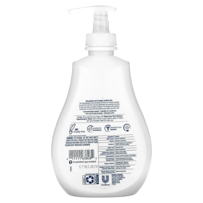 Dove, Baby, насыщенный увлажняющий лосьон, 384 мл