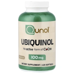 Qunol, Убихинол, 100 мг, 120 мягких таблеток