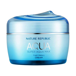 Nature Republic, Aqua, Super Aqua Max, свежий жидкий крем, 2.70 жид.унции(80 мл)
