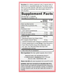 ReserveAge Nutrition, Keratin Hair Booster, с биотином и ресвератролом, 60 капсул