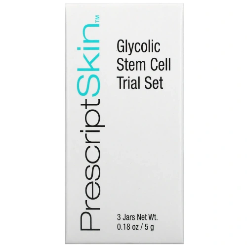 PrescriptSkin, набор пробных продуктов с гликолевой кислотой, 3 баночки по 7,1 г (0,25 унции)