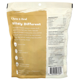 Chew + Heal, Омега мягкое вяленое лакомство, для собак, с лососем, 340 г (12 унций)