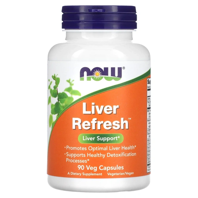 Now Liver Refresh для поддержки печени, 90 вегетарианских капсул