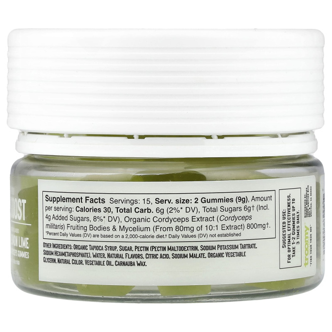 Troomy Nootropics, Boost, Functional Mushrooms Gummies, Lemon Lime, 30 Gummies