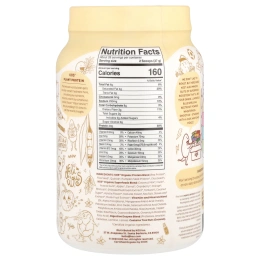 KOS, органический растительный протеин, ваниль, 1110 г (2,4 фунта)