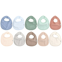 Green Sprouts, Слюнявчики на каждый день Stay-Dry, для детей от 3 до 12 месяцев, разноцветные, 10 шт.