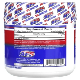 APS, L-глютамин, сверхчистый порошок, 500 г (17,63 унции)