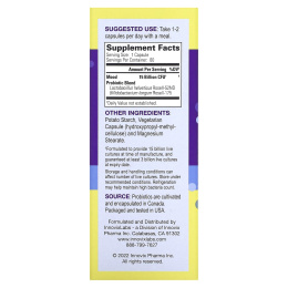 InnovixLabs, пробиотик для улучшения настроения, помощь в борьбе со стрессом, 60 капсул