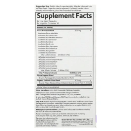 Garden of Life, Цельнопищевой магний Формулированные пробиотики, Mood +, 50 млрд, 60 вегетарианских капсул