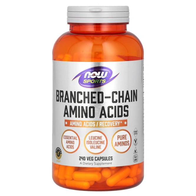 Now Foods, Спорт, аминокислоты с разветвлёнными цепями, 240 капсул