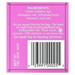 Triple Leaf Tea, чай из листьев шелковицы, 20 чайных пакетиков, 33 г (1,16 унции)