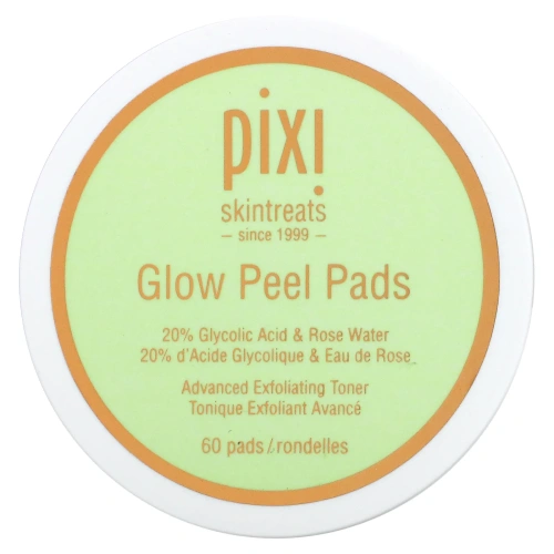 Pixi Beauty, Glow Peel Pads, современный уход и отшелушивание, 60 мягких дисков