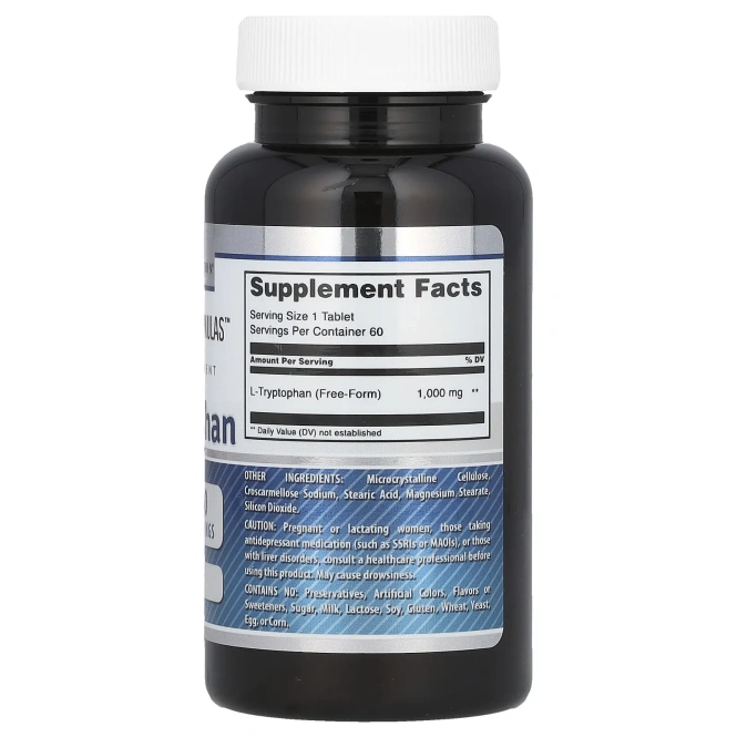 Amazing Nutrition, L-триптофан, 1000 мг, 60 таблеток