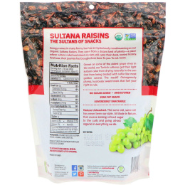 Made in Nature, Сочный органический изюм Sultana, суперзакуска Oh-So-Succulent, 425 г