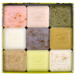 European Soaps, Мыло для гостей в ассорти, подарочная упаковка с 9 видами, 25 г каждый