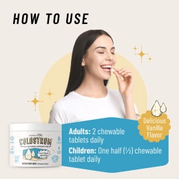 Legendairy Milk, молозиво, ваниль, 60 жевательных таблеток