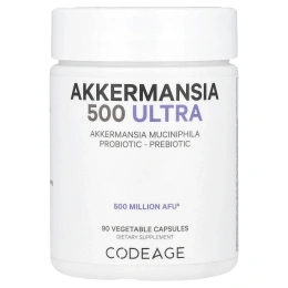 Codeage, Akkermansia 500 Ultra, аккермансия, 90 растительных капсул