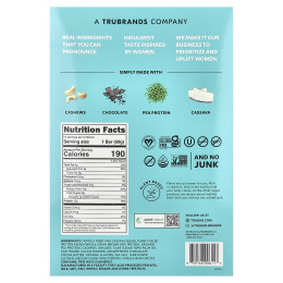 Trubar, Oh Oh, протеиновый батончик на растительной основе, заварное печенье, 12 батончиков по 50 г (1,76 унции)