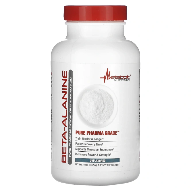 Metabolic Nutrition, Бета-аланин, без добавок, 100 г (3,52 унции)