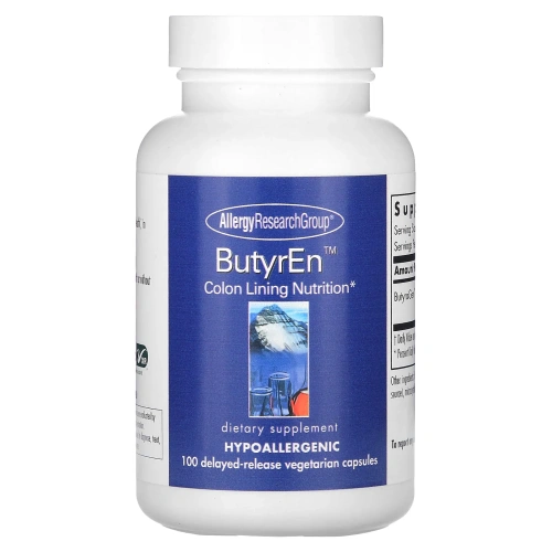 Allergy Research Group, ButyrEn, Масляная кислота 100 таблеток