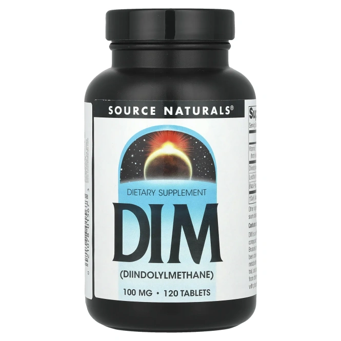 Source Naturals, Дииндолилметан (ДИМ), 100 мг, 120 Таблеток